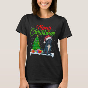 Cane Corso Dog Christmas Tree Lights Funny Xmas Do T-Shirt