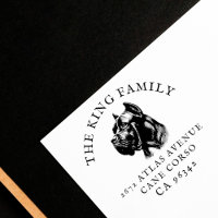 Cane Corso Dog Family Name Return Address