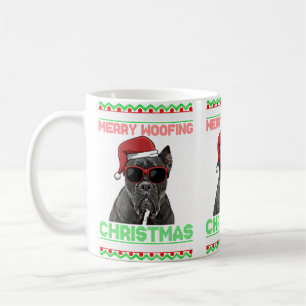 Cane Corso Dog Funny Merry Woofing Christmas Coffee Mug