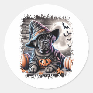 Cane Corso Dog Halloween Classic Round Sticker