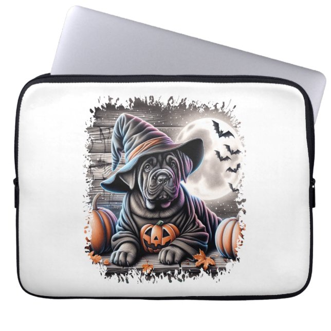 Cane Corso Dog Halloween Laptop Sleeve (Front)