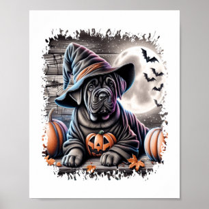 Cane Corso Dog Halloween Poster