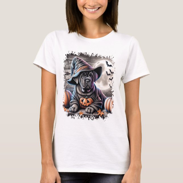 Cane Corso Dog Halloween T-Shirt (Front)