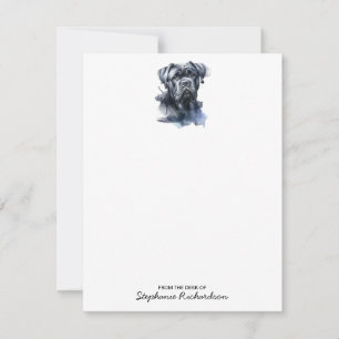 Cane Corso Dog Personalised Watercolor  Card