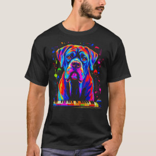 Cane Corso Dog Pianist T-Shirt