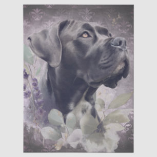 Cane Corso Floral Dog Tissue Paper