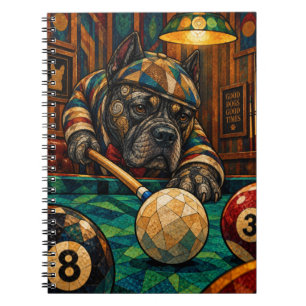 Cane Corso, Geometric Mosaic Notebook
