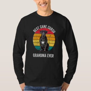 Cane Corso Grandma Vintage Cane Corso Dog Owner F T-Shirt