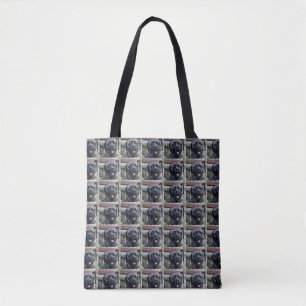cane corso grey brindle tote bag