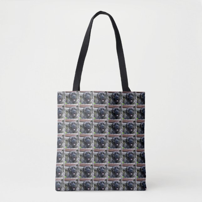 cane corso grey brindle tote bag (Front)