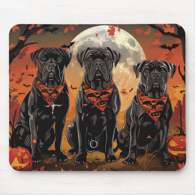 Cane Corso Halloween Spooky Mouse Mat (Front)
