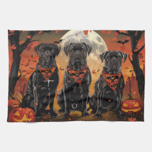 Cane Corso Halloween Spooky Tea Towel