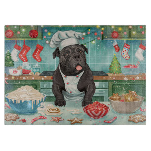 Cane Corso Holiday Baking: Festive Christmas Cutting Board