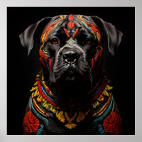 Cane Corso in Warrior Attire
