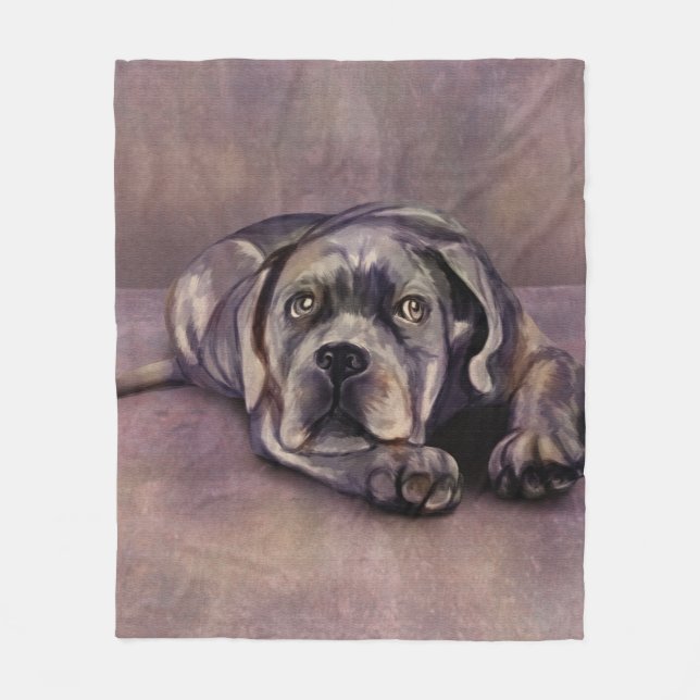 Cane Corso - Italian Mastiff Puppy Fleece Blanket (Front)