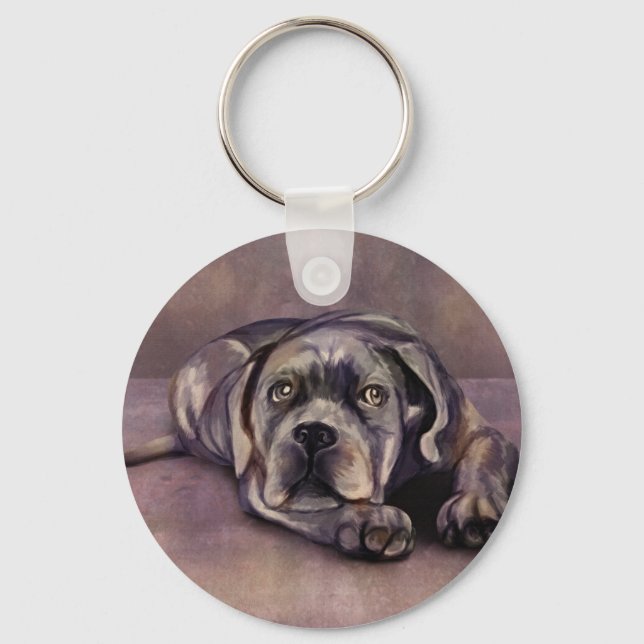Cane Corso - Italian Mastiff Puppy Key Ring (Front)