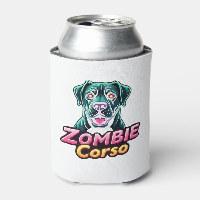 Cane Corso Italian Mastiff Zombie Dog Halloween Es Can Cooler (Can Front)