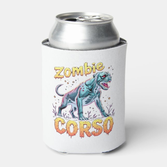 Cane Corso Italian Mastiff Zombie Dog Halloween Es Can Cooler (Can Front)