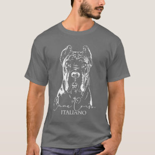 Cane Corso Italiano Dog Dog Portrait Dog Portrait T-Shirt