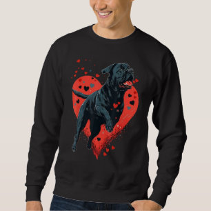 Cane Corso Love Heart for Valentines Day on Cane C Sweatshirt