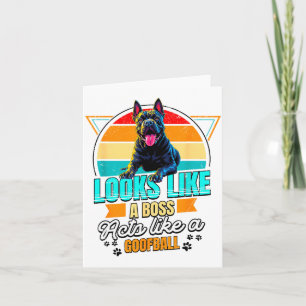 Cane Corso Lover Funny Cane Corso Retro Card
