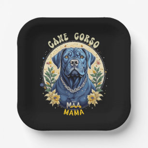 Cane Corso Mama Paper Plate