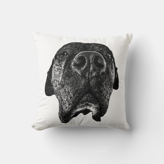 Cane Corso Nose Ink Pillow | Bold Design (Front)