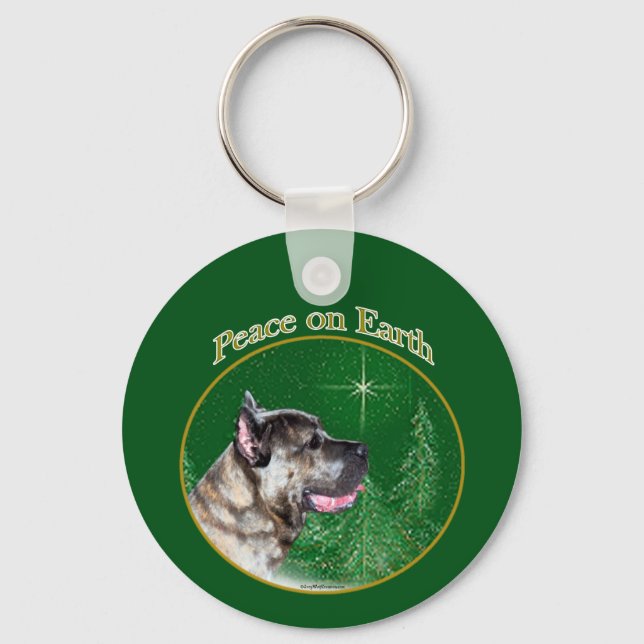 Cane Corso Peace Key Ring (Front)