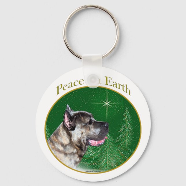 Cane Corso Peace Key Ring (Front)