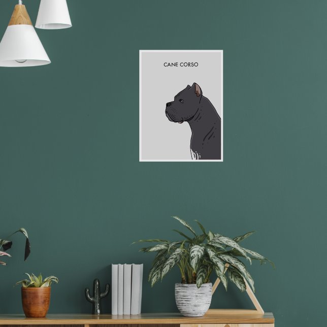Cane Corso Portrait Poster (Living Room 1)