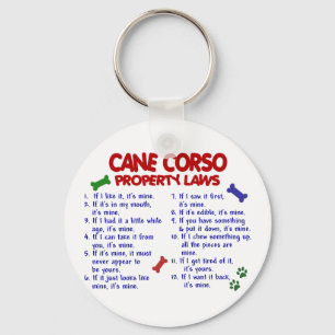 CANE CORSO Property Laws 2 Key Ring