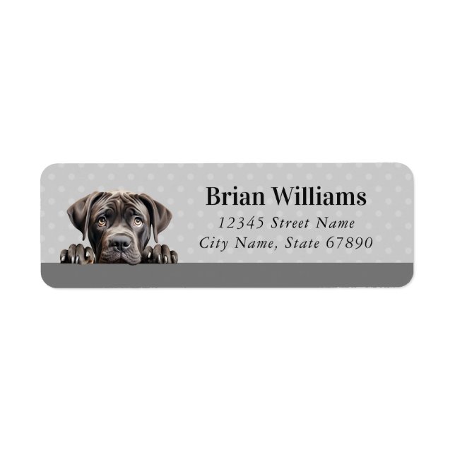 Cane Corso Return Address Labels (Front)