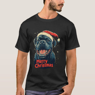 Cane Corso Santa Hat Merry Christmas Xmas Dog Love T-Shirt