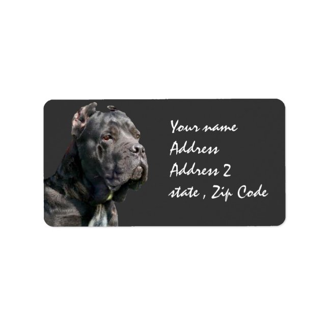 Cane corso shipping labels (Front)