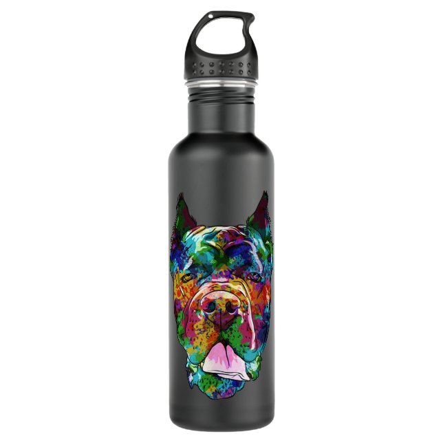 Cane Corso Silhouette Dog Italian Mastiff  710 Ml Water Bottle (Front)