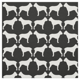 Cane Corso Silhouettes Pattern Fabric