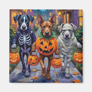 Cane Corso Trick-or-Treating in Halloween Costumes Magnet