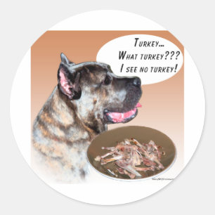 Cane Corso Turkey Classic Round Sticker