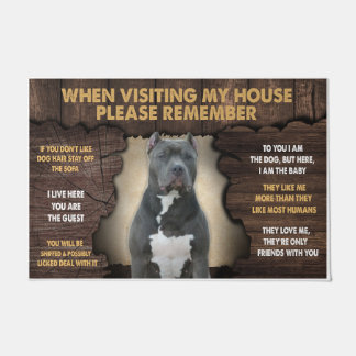 Cane Corso When Visiting My House Please Remember Doormat