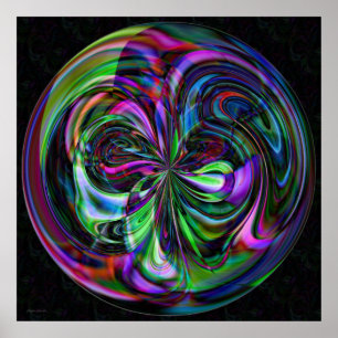 Cane Magic Mandala - Fractal Print