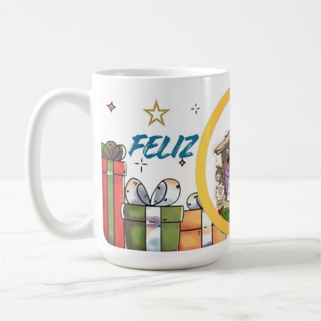Caneca Branca Clássica - Edição Natal Coffee Mug (Left)