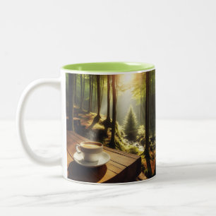 Caneca Cafe Paisagem Two-Tone Coffee Mug