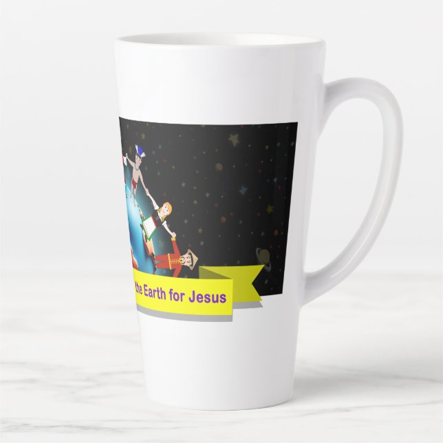 Caneca Children for Jesus (Bibline and Turmine) Latte Mug (Right)
