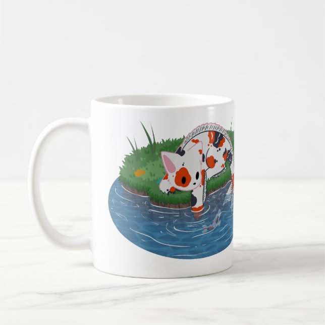 Caneca Fish Cat Coffee Mug (Left)