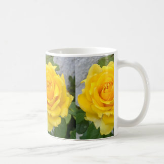 Caneca Flor Rosa Yellow Coffee Mug
