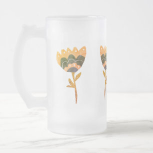 CANECA GLASS FOSCO FROSTED GLASS BEER MUG