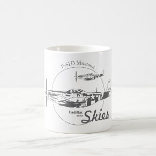 Caneca P-51D Mustang USAF WWII Coffee Mug