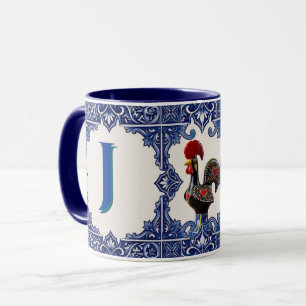 Caneca Personalizada Azulejo Português Galo Barcel Mug