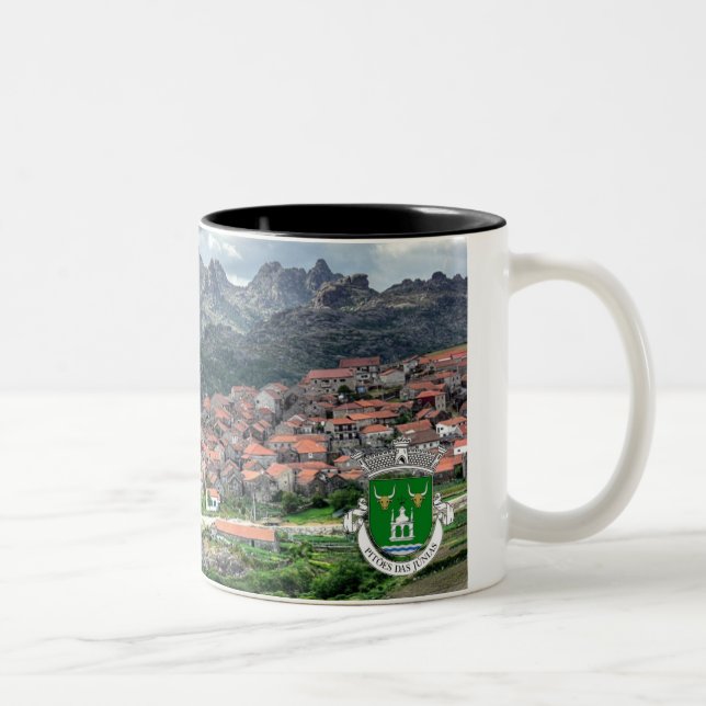 Caneca Pitoes Preta modelo 2 Two-Tone Coffee Mug (Right)