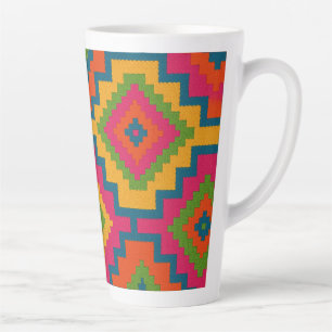 CANECAS CORES GEOMÉTRICO  LATTE MUG